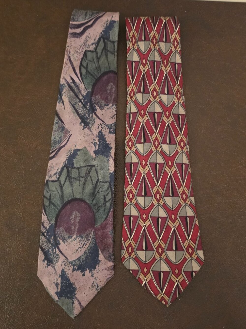 Milano Silk Ties (2) in Multi-color stylish and classic designer ties for men